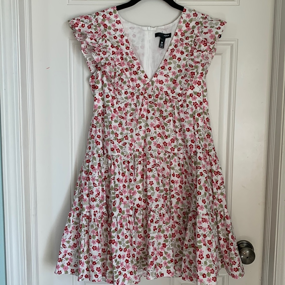 Aqua Babydoll Dress